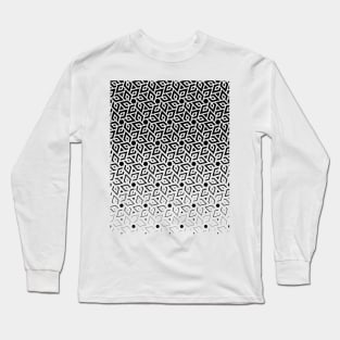 Geometric Tattoo Style Pattern Long Sleeve T-Shirt